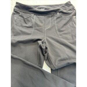 LL Bean Women's Black Stretch Athletic Black Pants Regular Medium